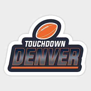 Denver Football Team Sticker